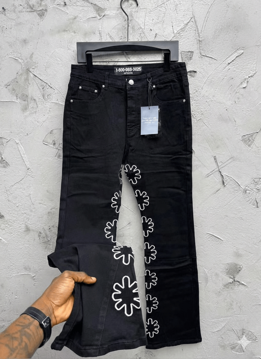 Daisy side Bootcut Denim Pants