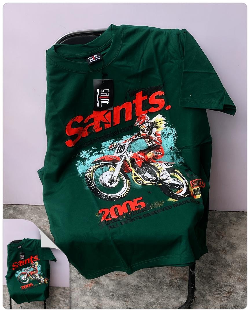 Green Saints Moto Graphic Tee