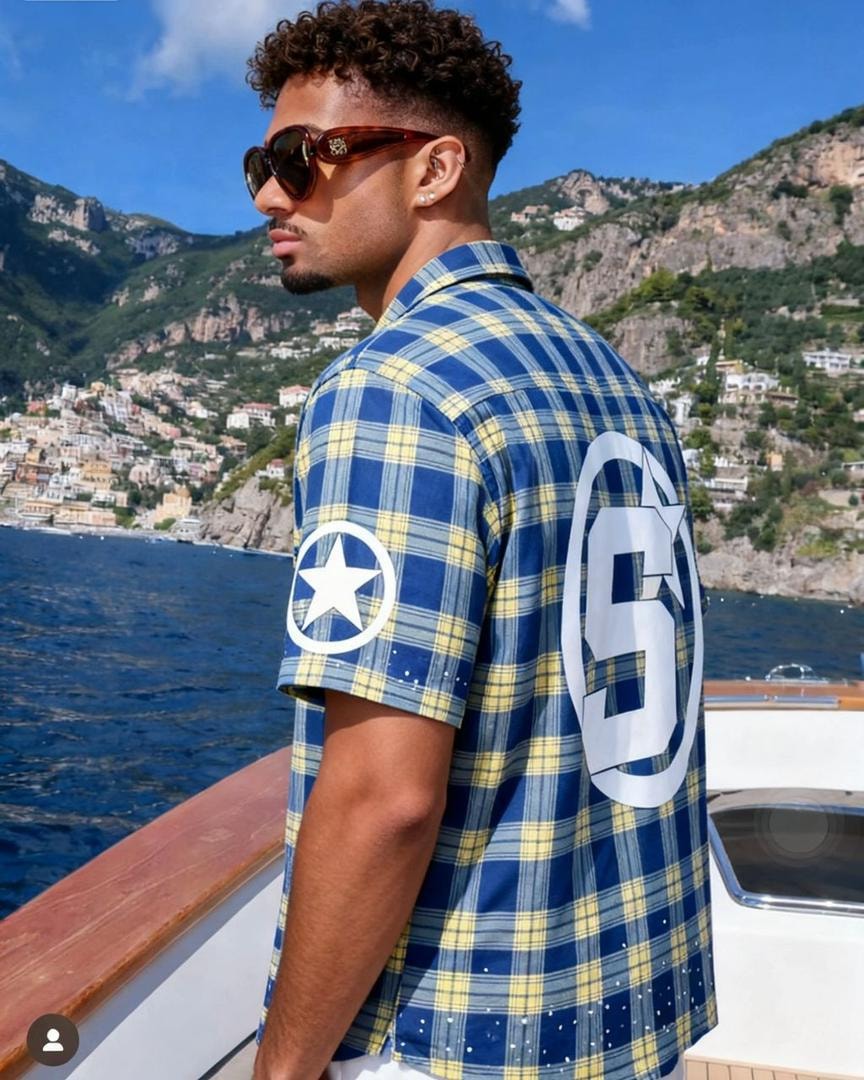 Coastal Star Plaid Shirt