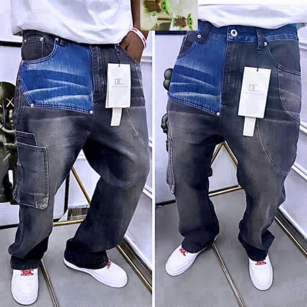 Hybrid Patchwork Cargo Denim