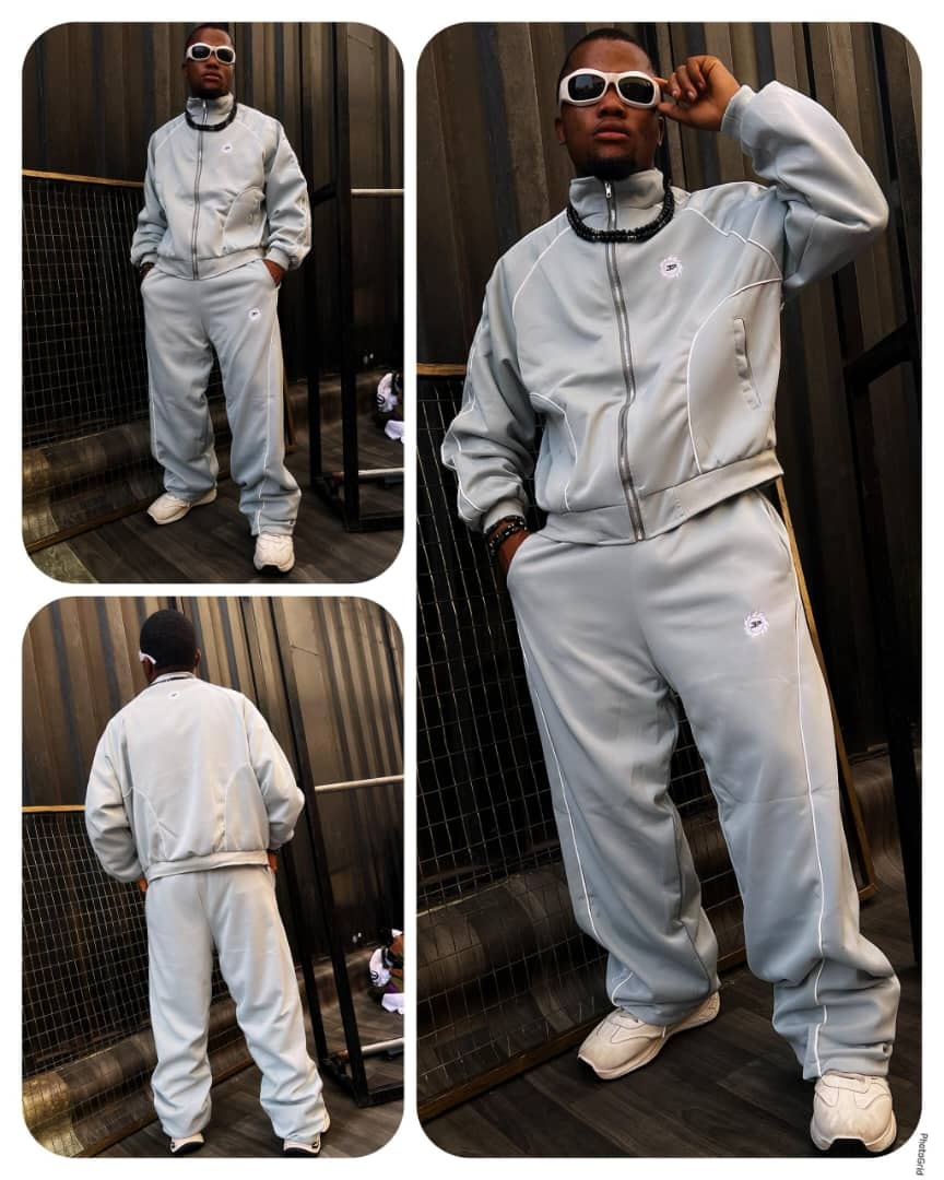 Premium Track Suit Set ( light grey)