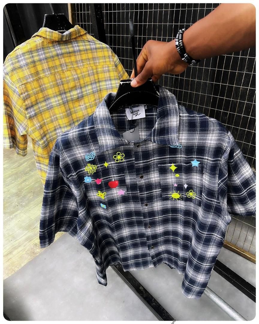  Savage Plaid Patchwork Overshirt