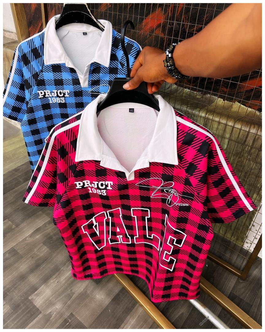 PRJCT 1983 Checkered Polo —  Red Series