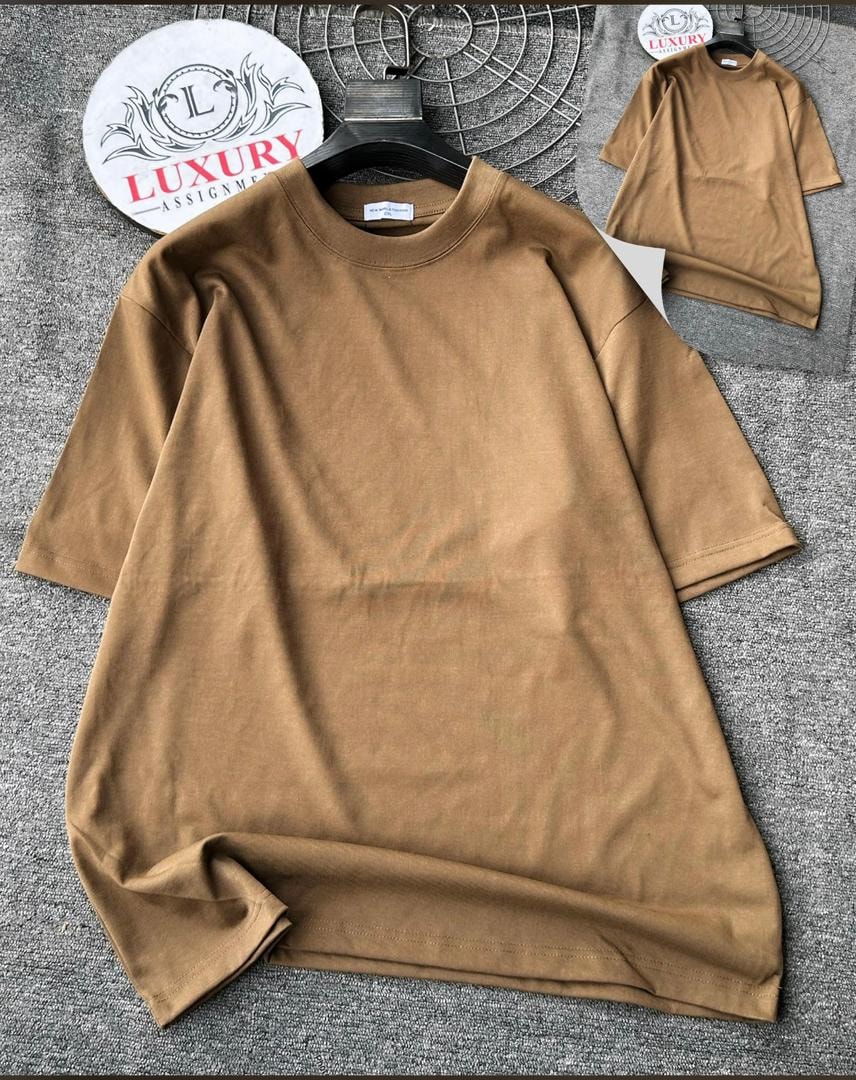 Essential Luxe Round-Neck Tee — Brown Edition