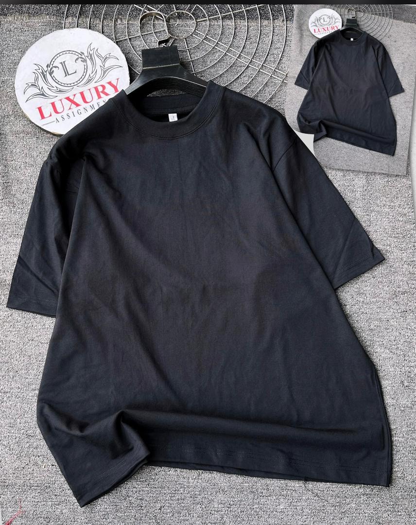Essential Luxe Round-Neck Tee — Black Edition
