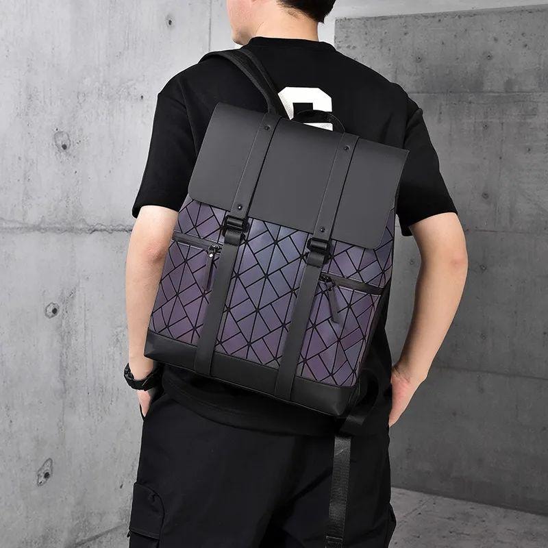 Geometric Flap Backpack | Iridescent series