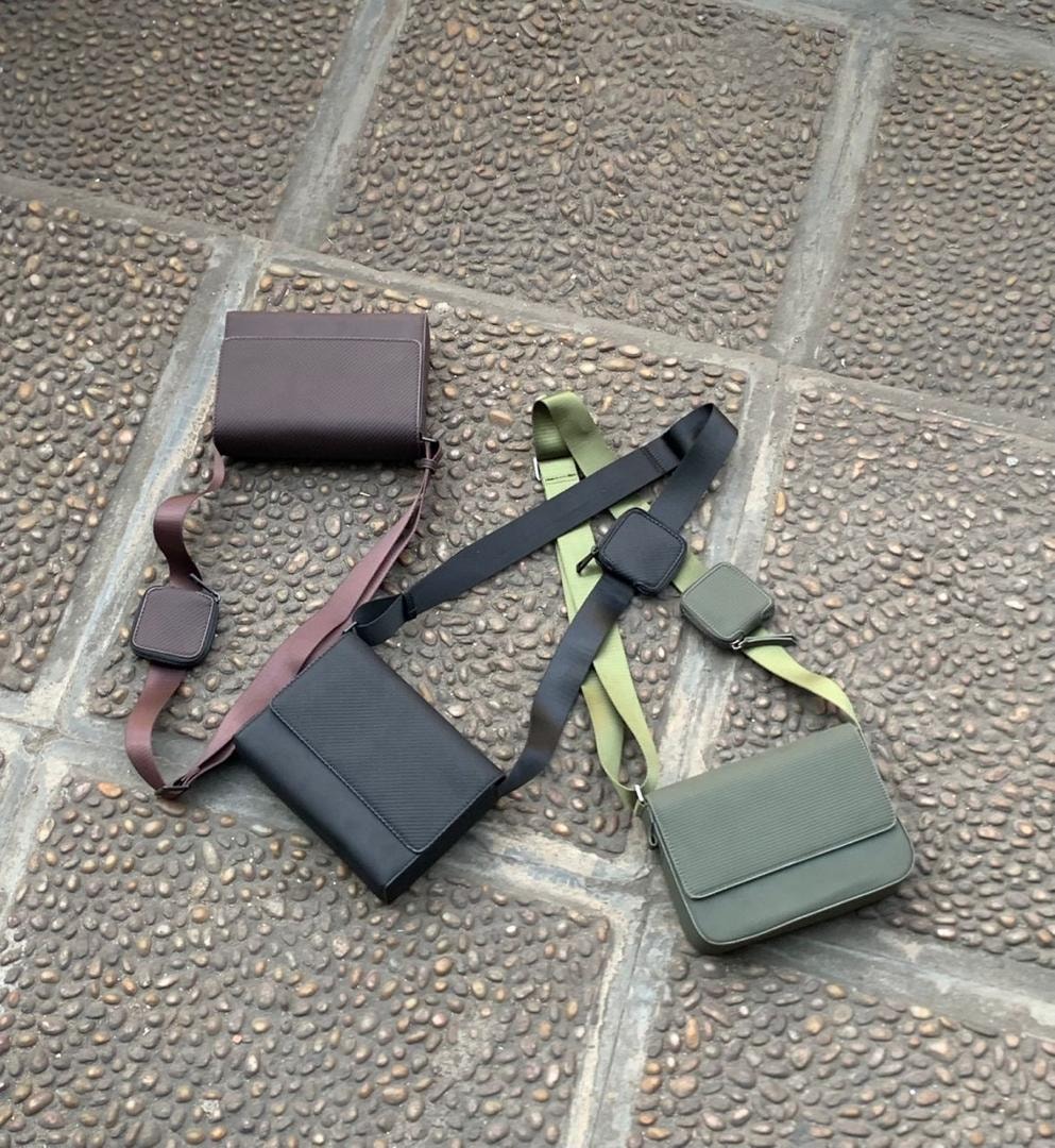 Compact Textured Crossbody Bags