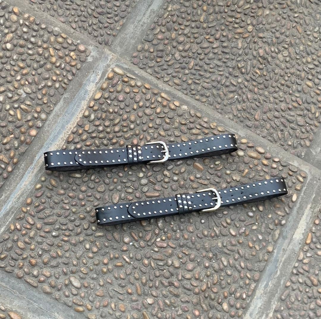 Mini Studded Leather Belt