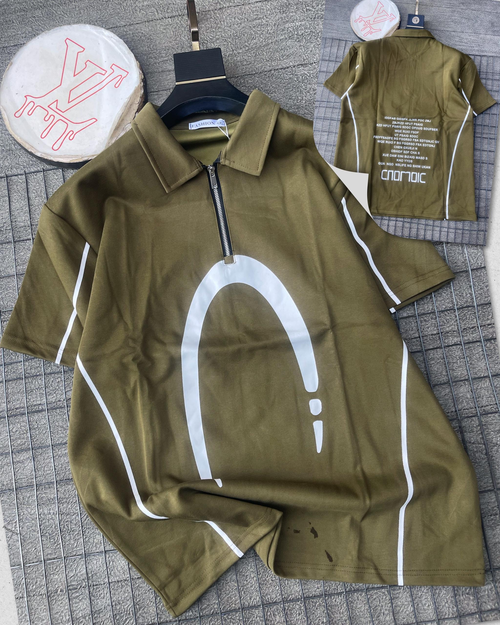 Classic Quater-Zip Polo | Olive Green