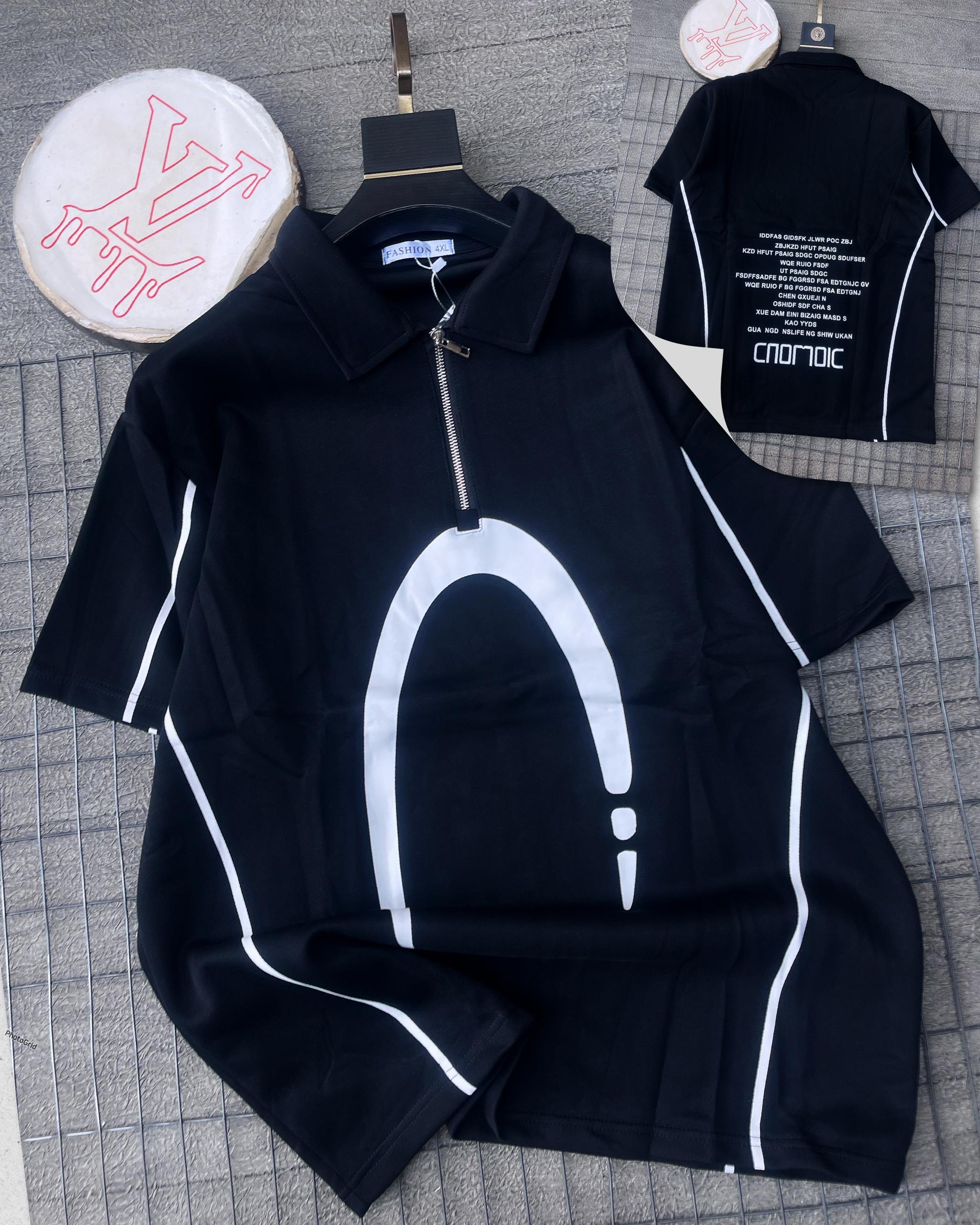 Classic Quarter-Zip Polo | Black