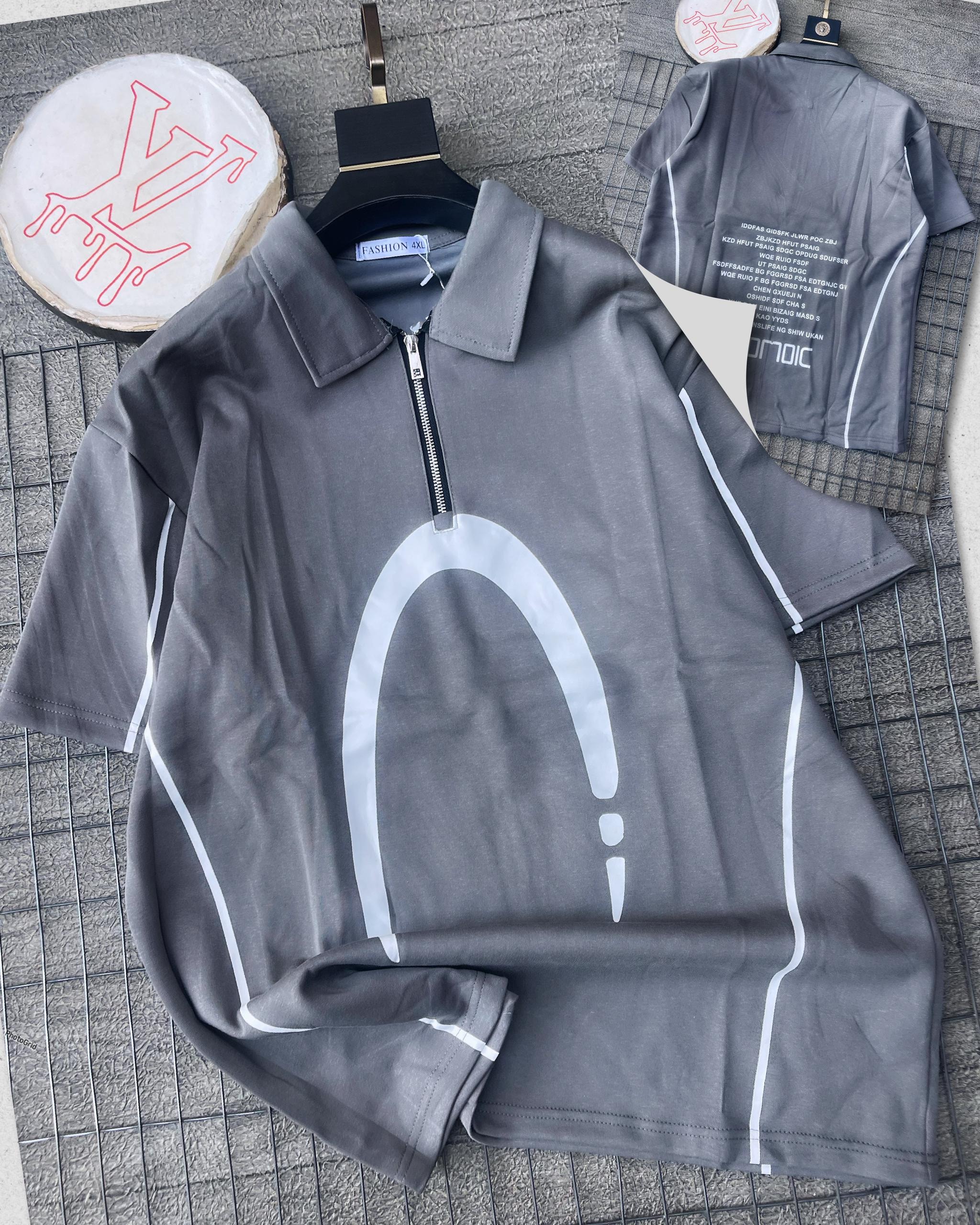 Classic Quater-Zip Polo | Gray