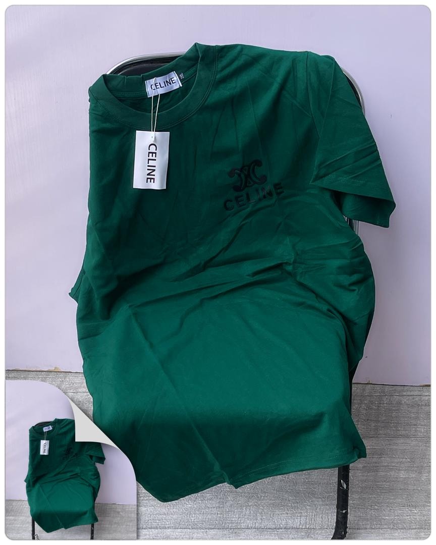 Celine Essentials Oversized Tee | Green