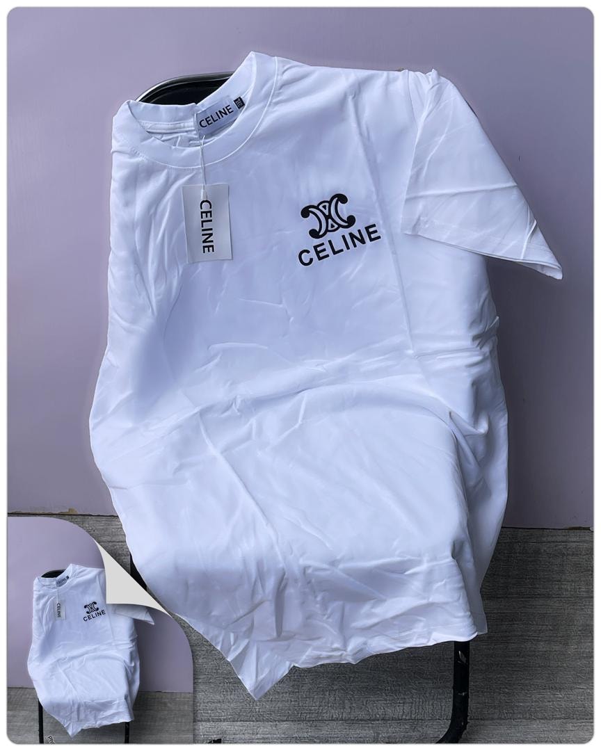 Celine Essentials Oversized Tee | White