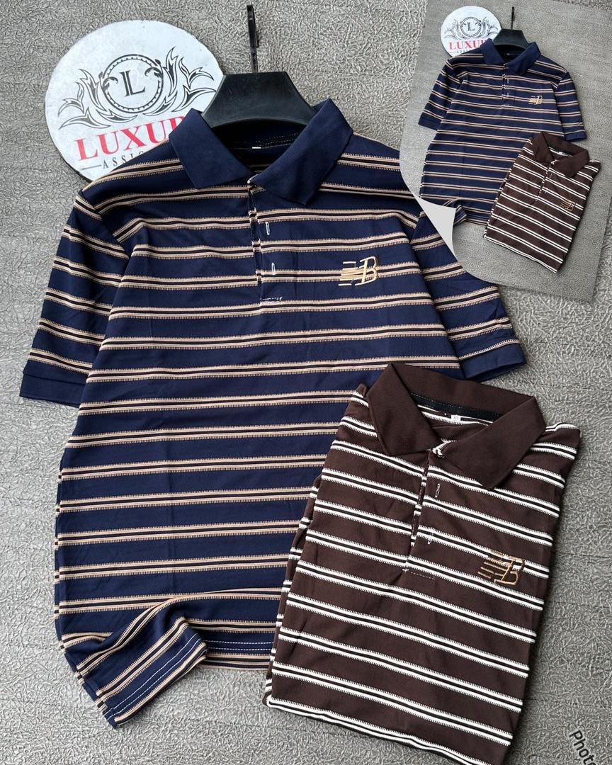 Classic Striped Polo