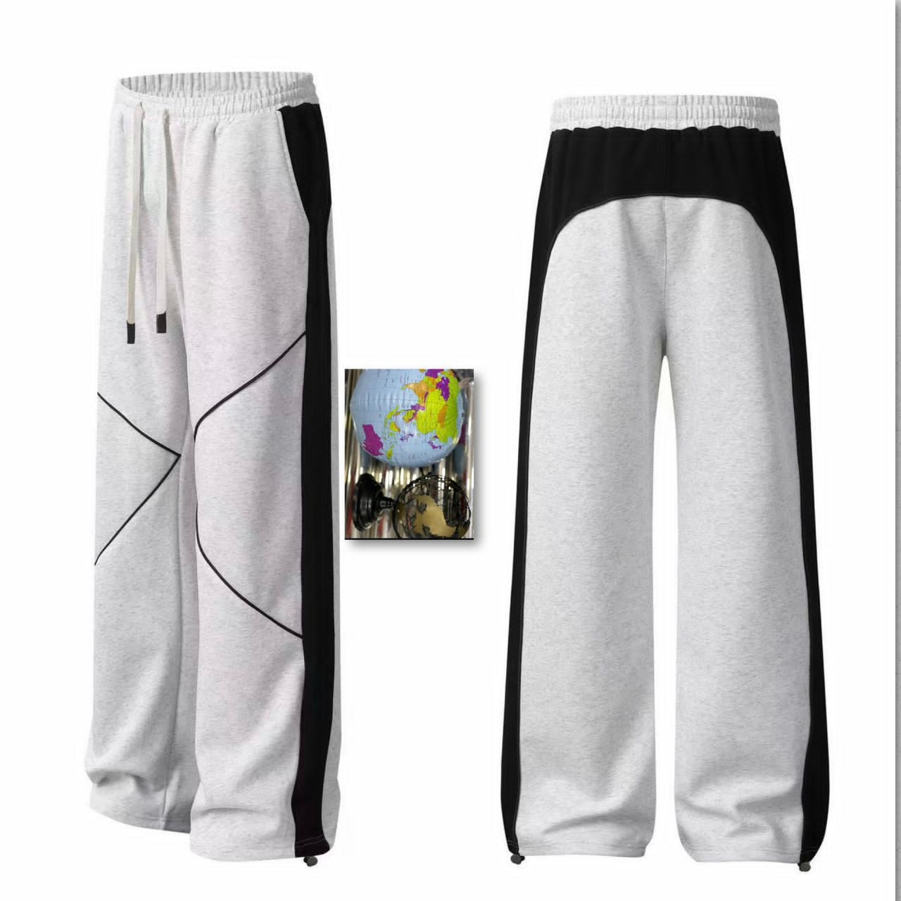 Horizon Wide-Leg Track Pants | White