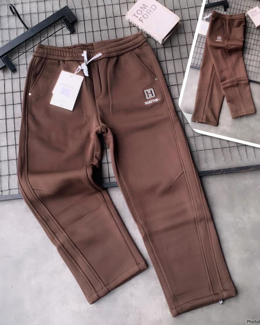 Signature Piped Joggers | Brown
