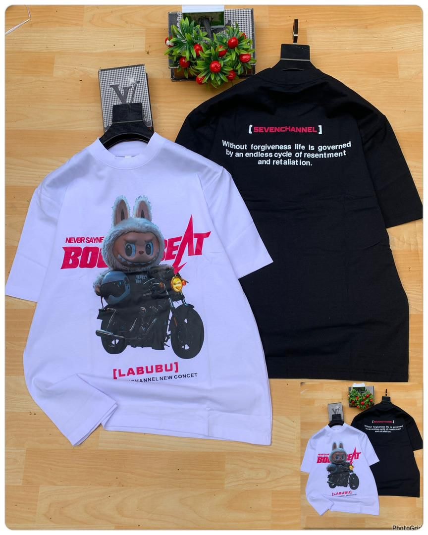 Rebel Bunny T - Shirt  | Black | White