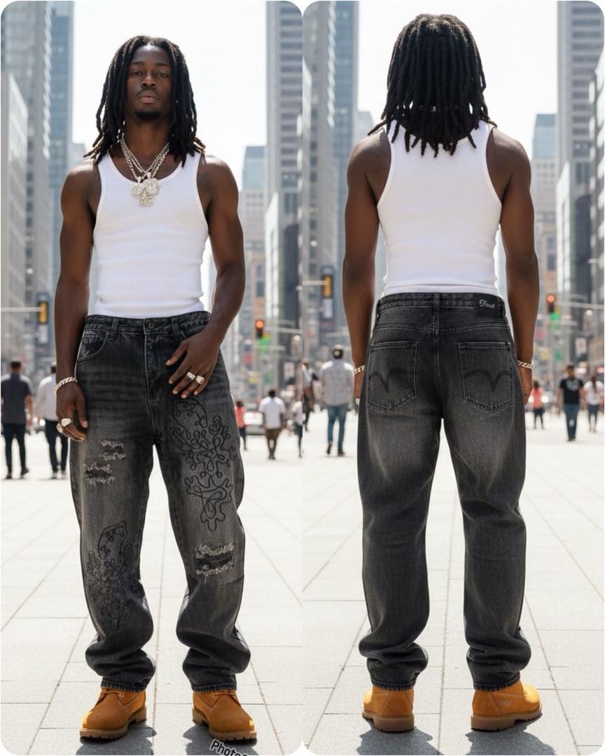 "Gotham" Distressed Arcane Denim