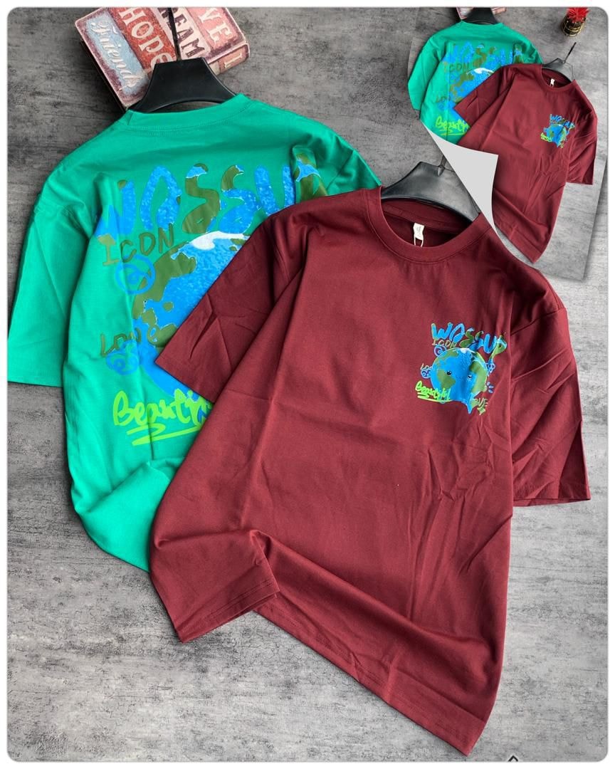 Happy Planet Signature Tee — Burgundy|