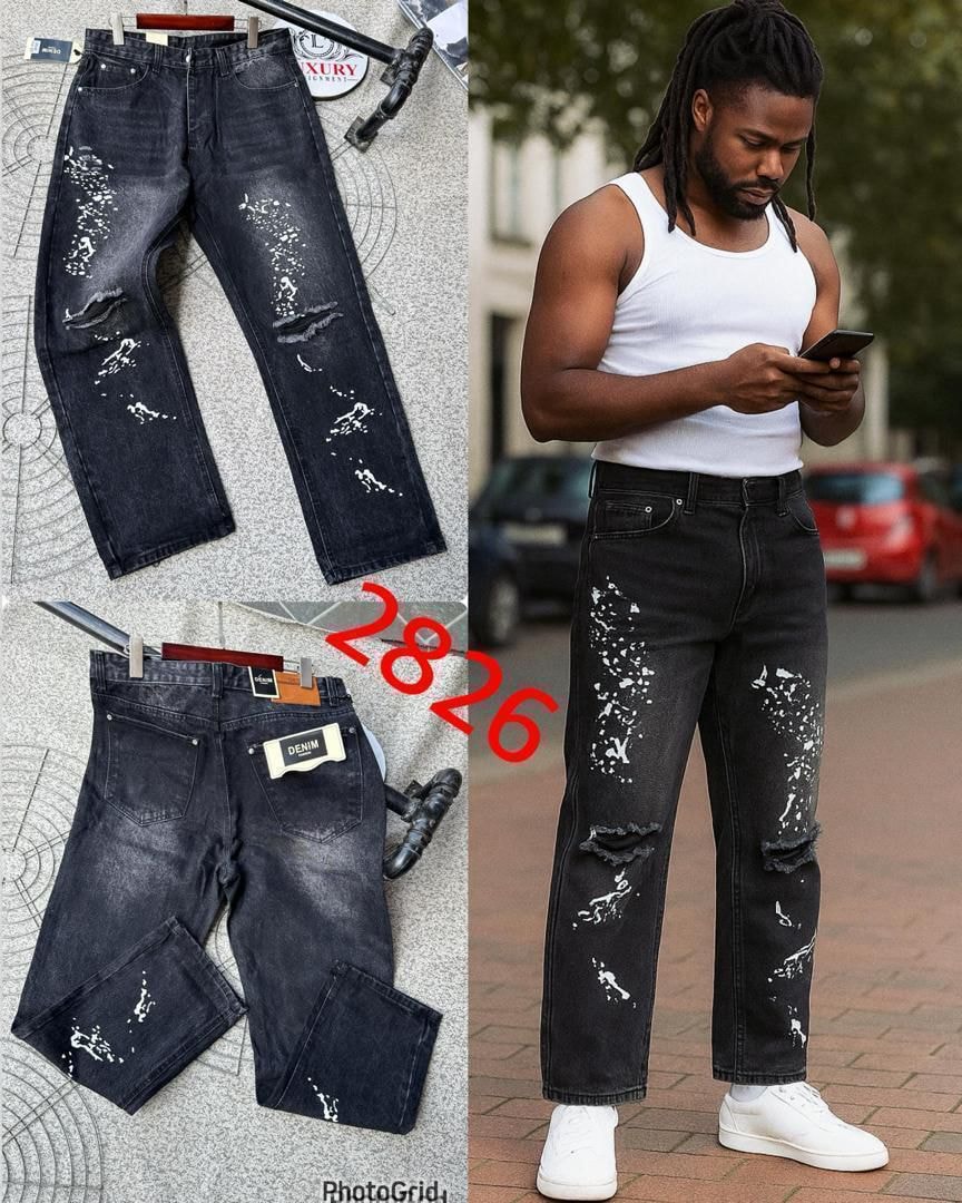 Midnight Splatter Denim