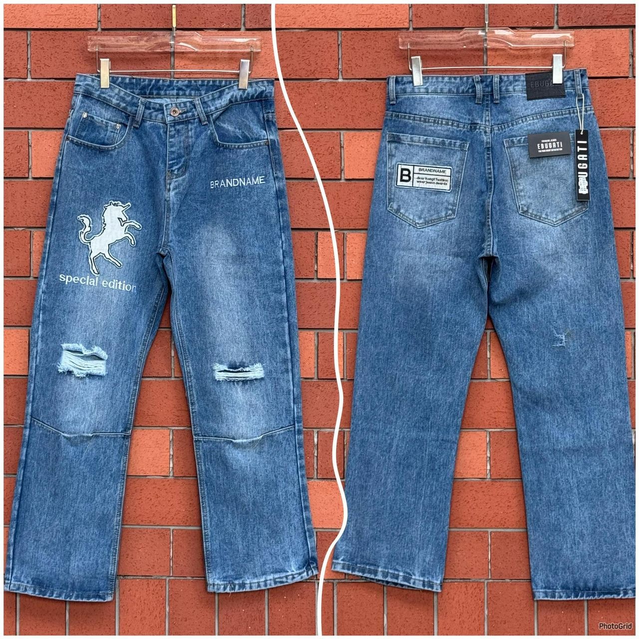 Shadow Palm Washed Denim