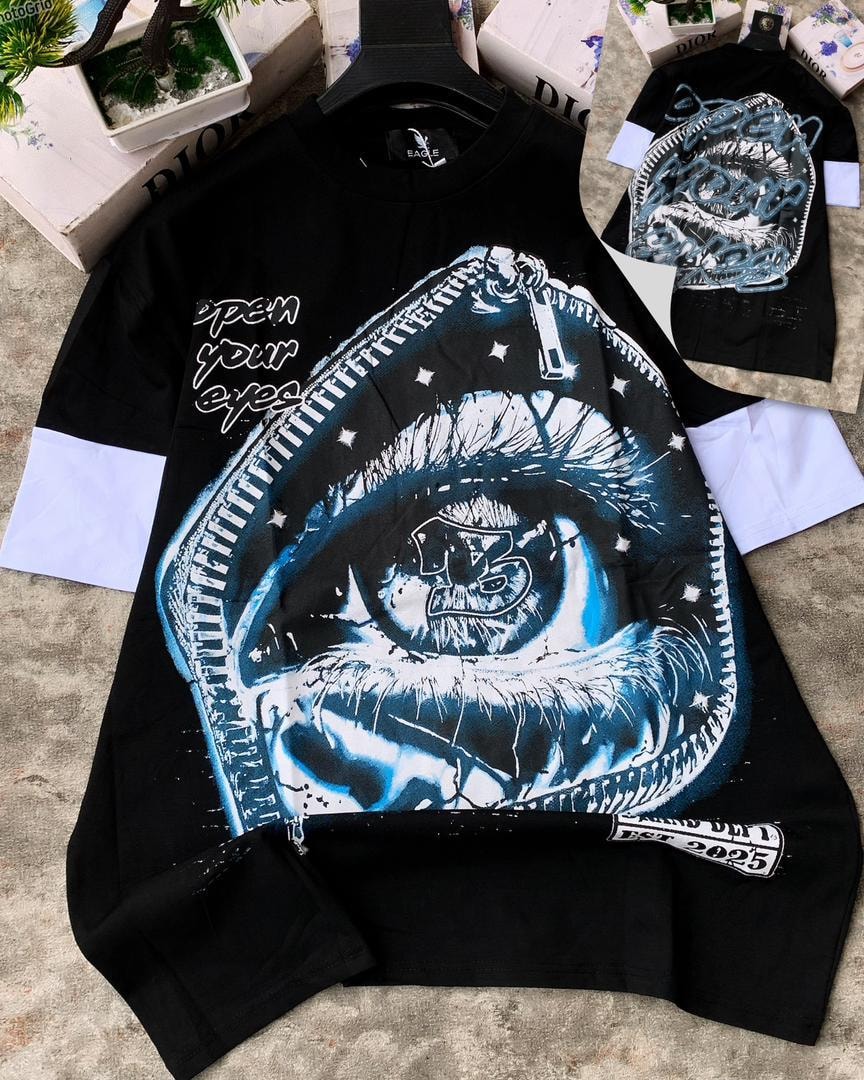 Unzipped Vision Graphic Tee – Black