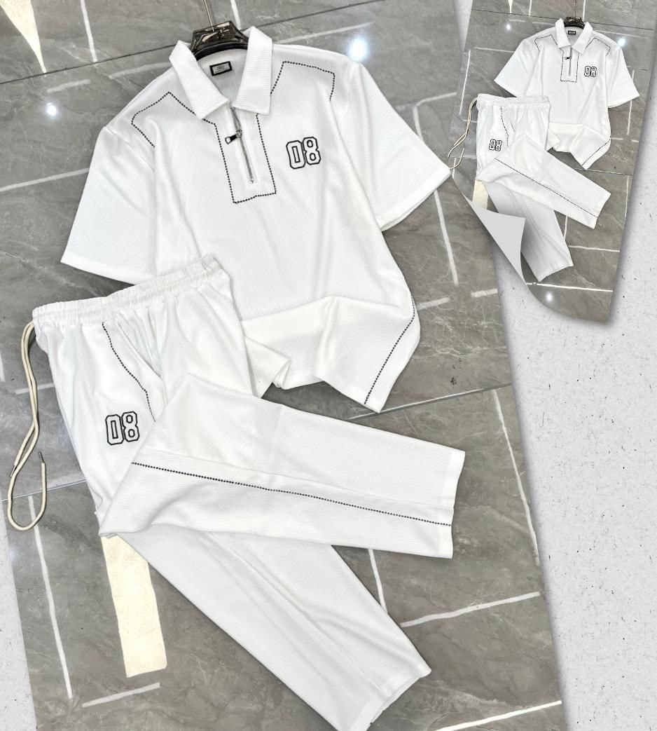 Elite 08 Quarter-Zip Set – White