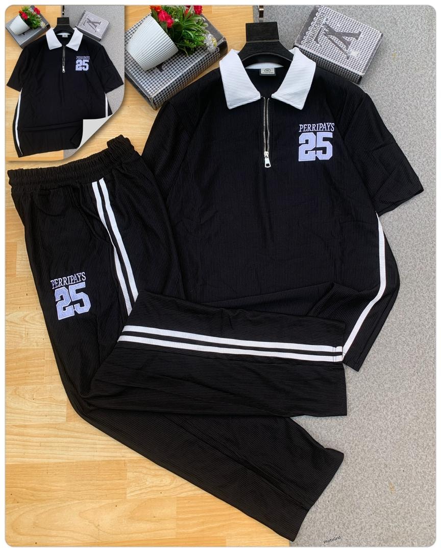 Perripays Quarterline Lounge Set — Black