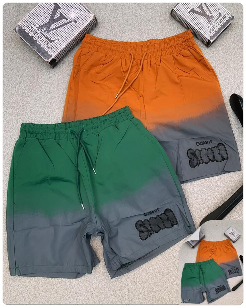 Gradient Fade Shorts —  Orange | Green