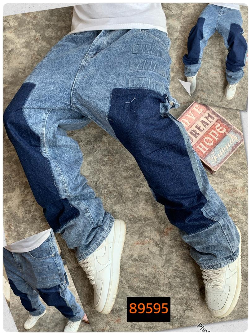 Hybrid Block Contrast Denim