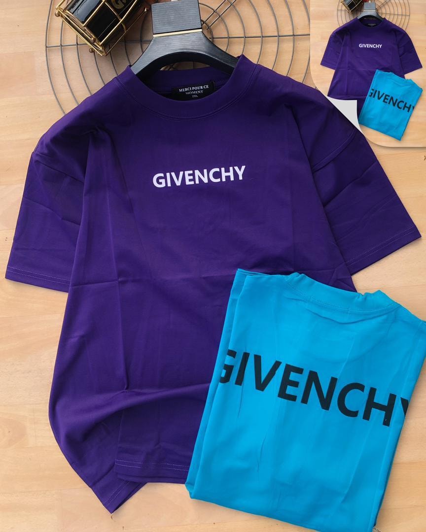 Classic Givenchy Tee– Purple/Blue 