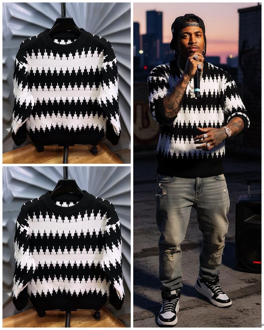 Scalloped Wave Pointelle Knit