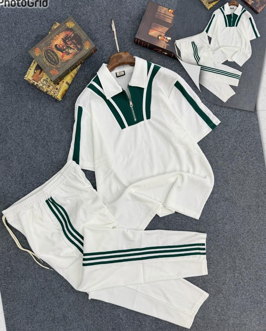 Courtside Corded Coordinate Set (White) 