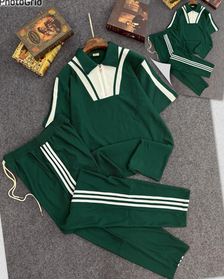 Courtside Corded Coordinate Set (Green)