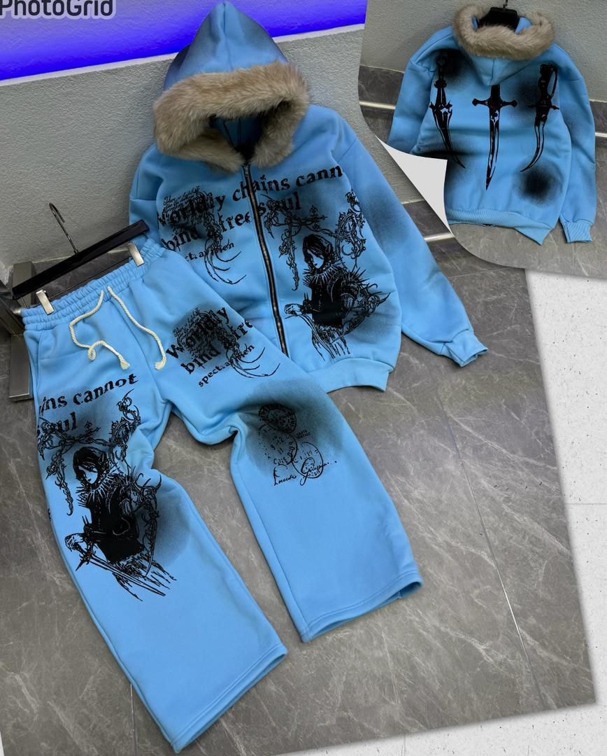 Free Soul: Azure Blade Tracksuit – Blue