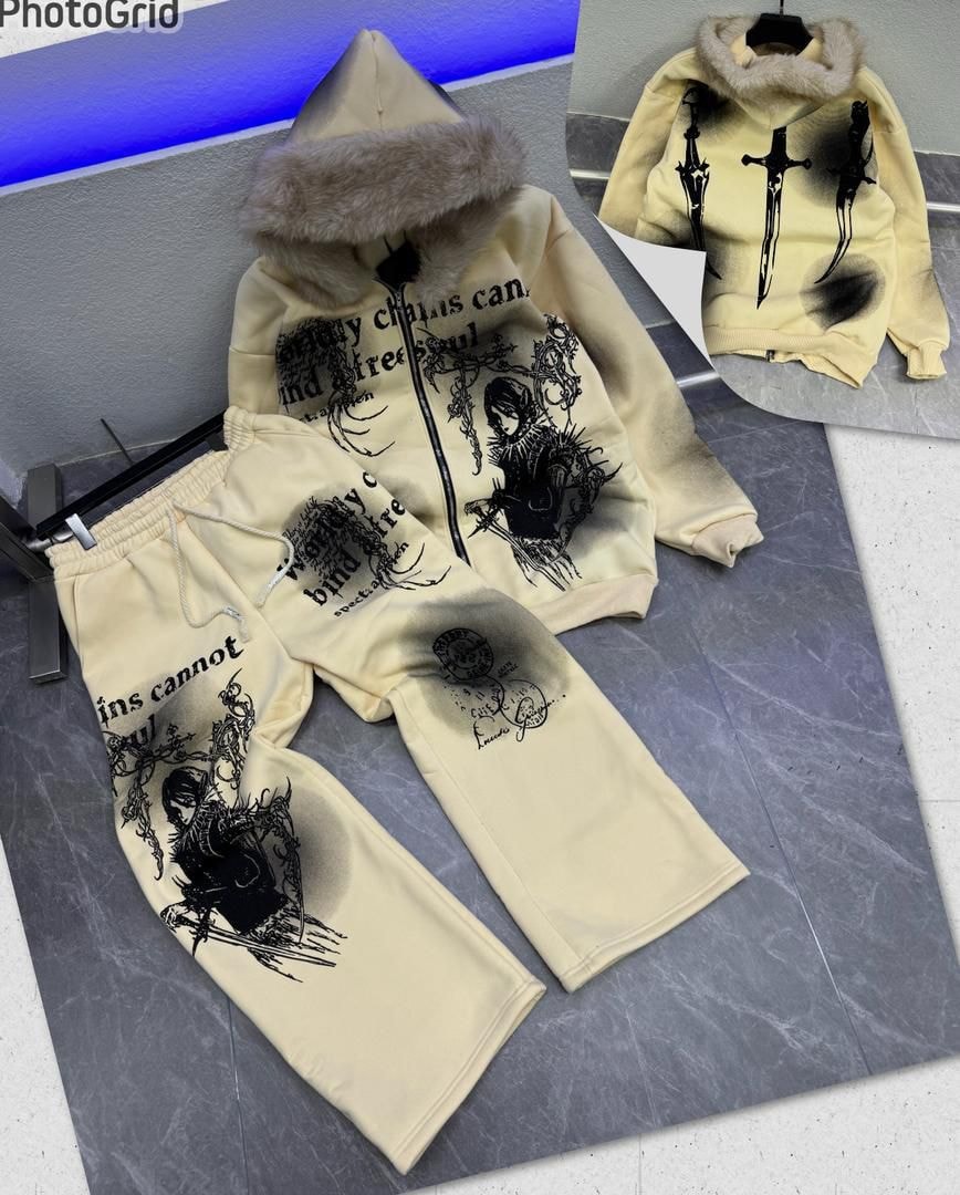 Free Soul: Gilded Blade Tracksuit – Cream