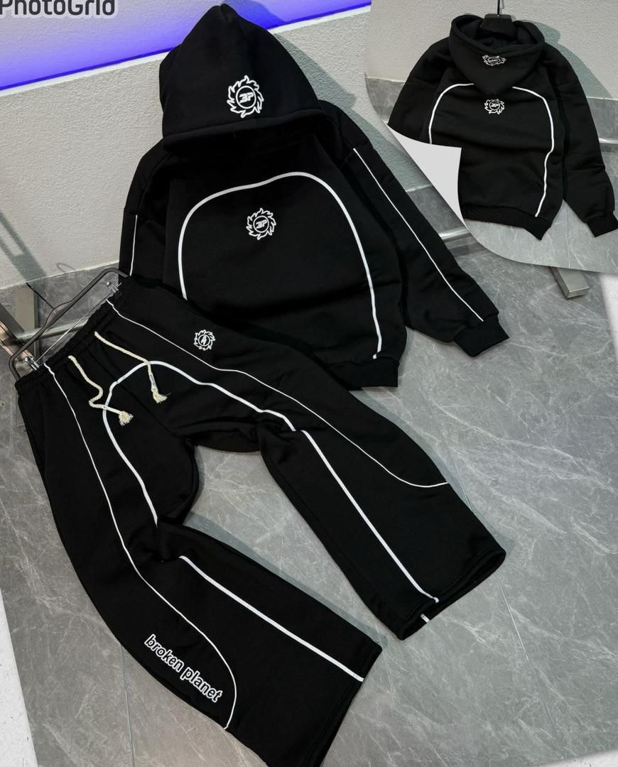 Broken Planet Black  Tracksuit