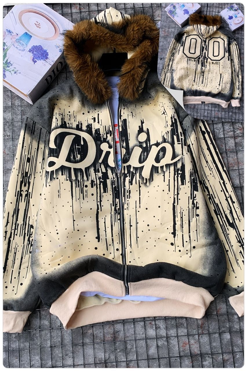 Drip Bomber jacket — Cream