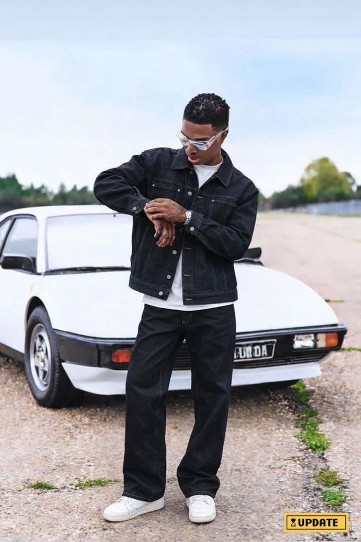 Midnight Drift Denim Trucker Set