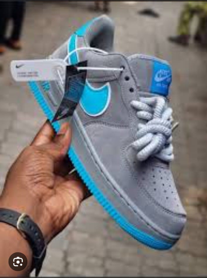 Nike Grey Breeze AF1 Customs