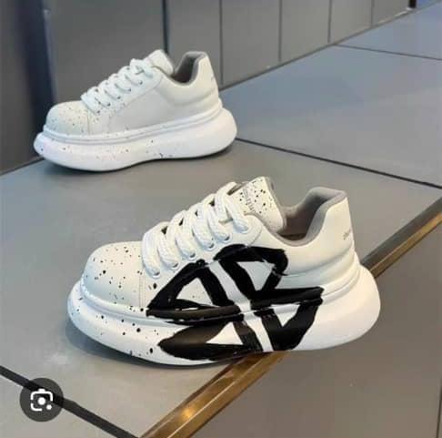 Bold Speckled Platform Sneakers