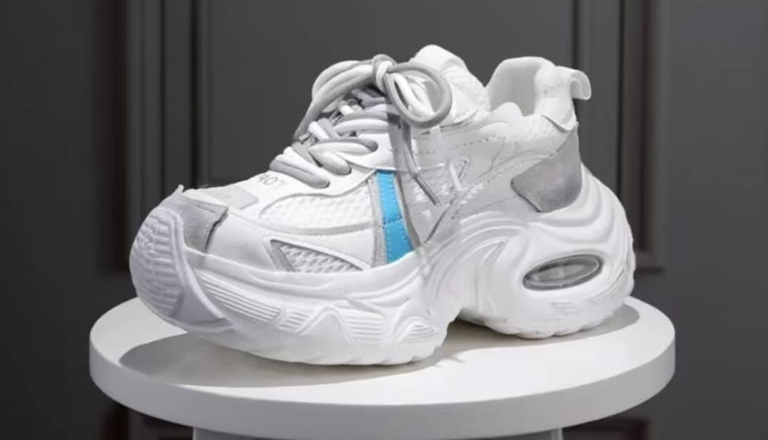 Silver Frost Chunky Trainers