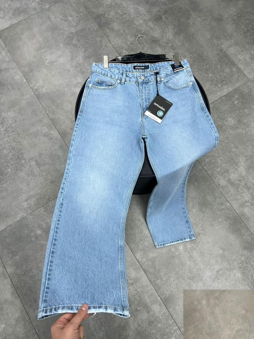 Light Wash Baggy Flare Denim