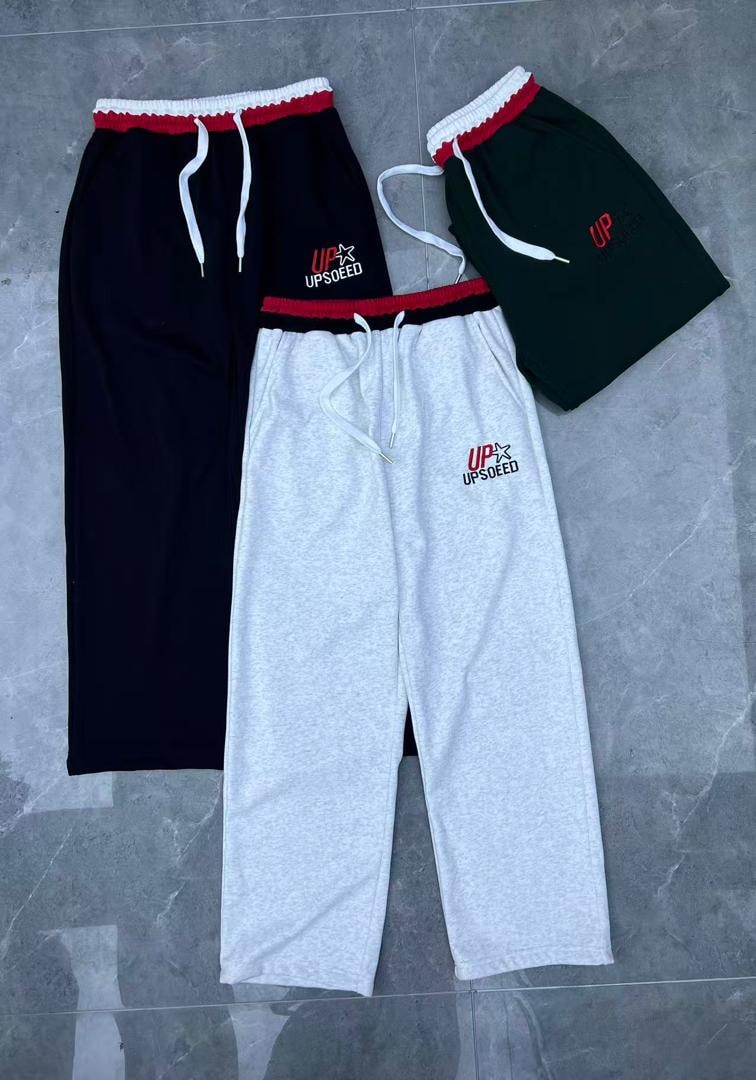 Classic Contrast-Waist Sweatpants