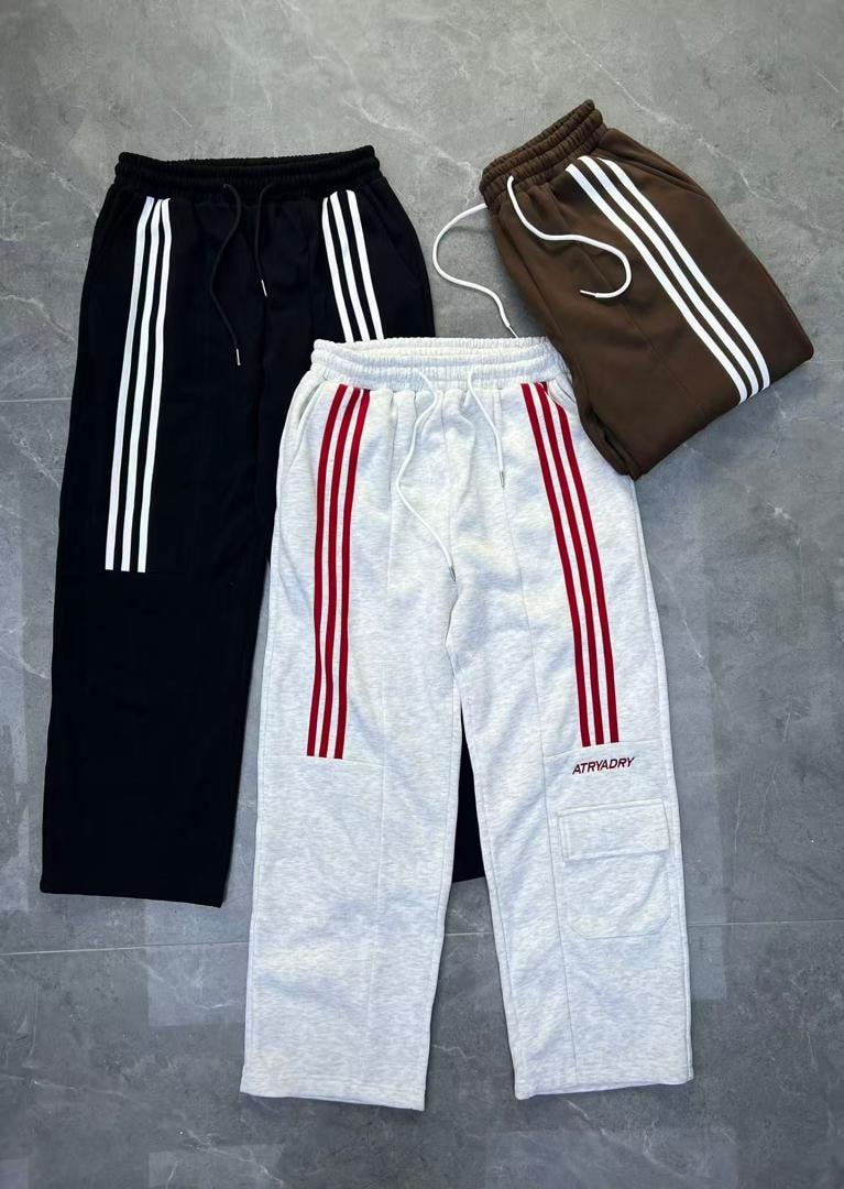 Utility Stripe Wide-leg Joggers