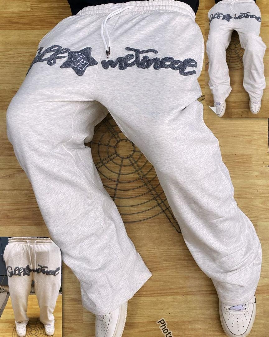 Chenille Script Statement Sweats