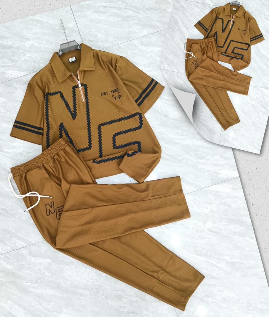 Retro Luxe Tracksuit Set - Brown 
