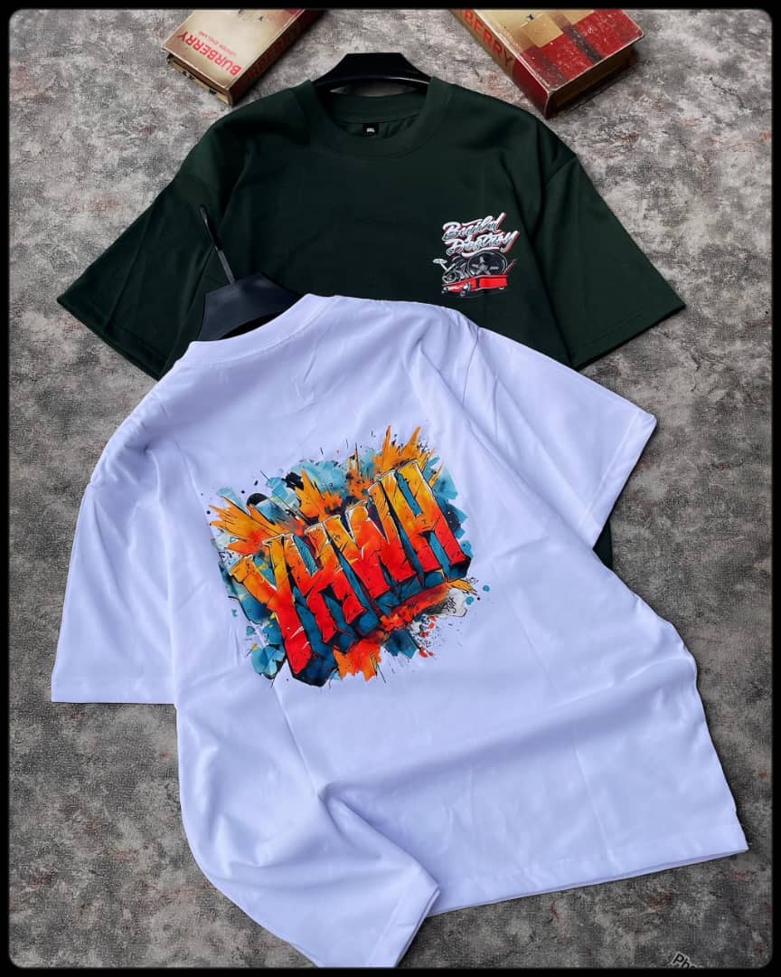 Vivid Graffiti Abstract Oversized Tee