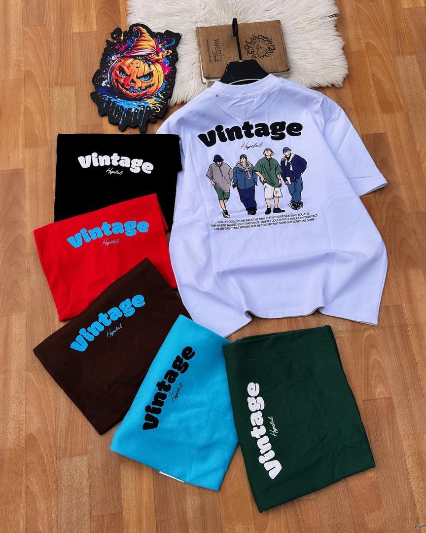 Group of Vintage Hopeful t-shirts in multiple colors with back graphic on white.