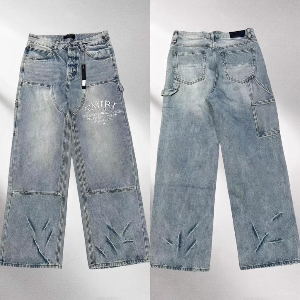 Washed Blue AMIRI Carpenter Jeans